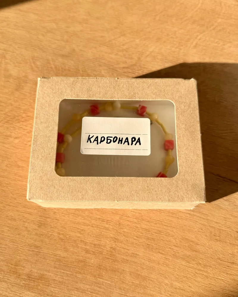 Чокер «Карбонара» — колье ручной работы из бусин, фото 3