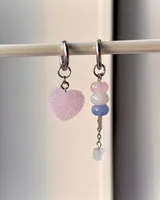 Серьги «Сахарный микс» — серьги ручной работы из бусин